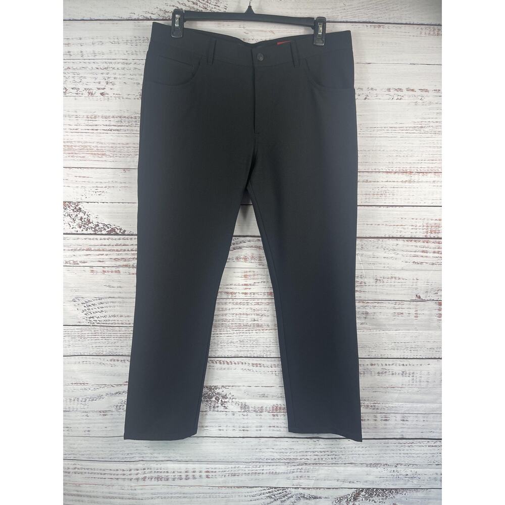 Alberto Ceramica Pants Men's 38x30 Gray Modern Fit Stretch 5-Pocket Dress